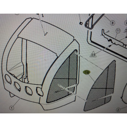 CLAAS GRILLE CAPOT CELTIS / ERGOS