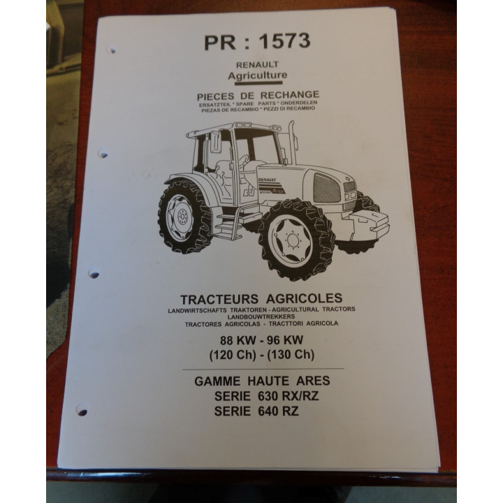 RENAULT LIVRE PIECES ARES 630-640